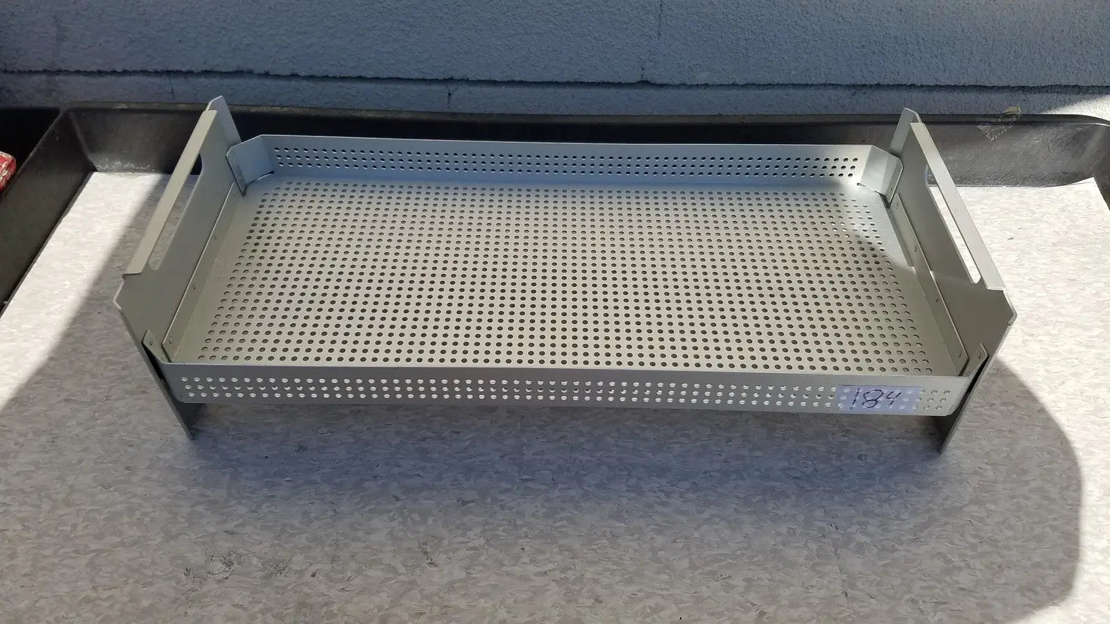 Case Medical Perforated Basket Aluminum Sterilization Insert Tray