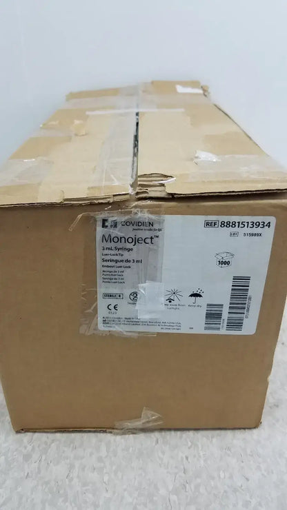 Case of 1000 Covidien Monoject 8881513934 3ml Syriinge - Syringe