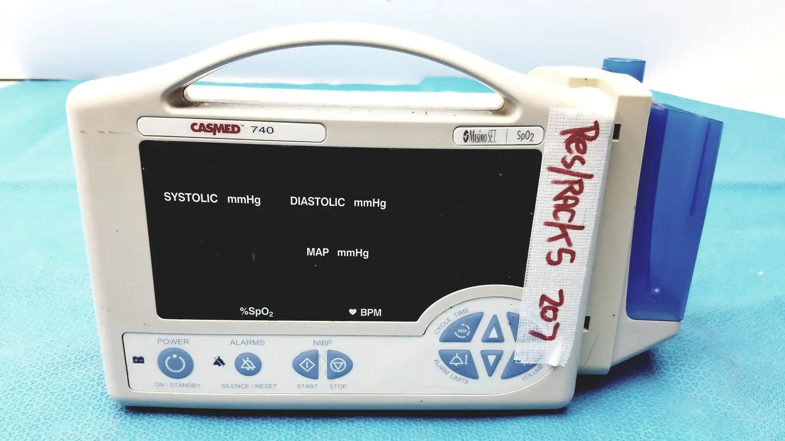 CasMed 740 Patient Vital Sign Monitor Masimo SET SpO2