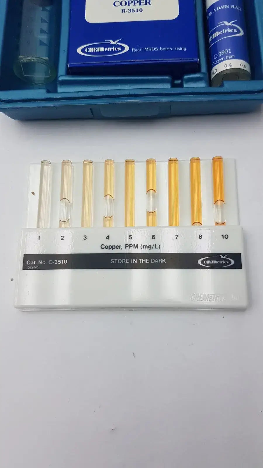 Chemetrics K-3510 Coloriimetric Copper Test Kit With C-3510 R-3510 - Colorimetric