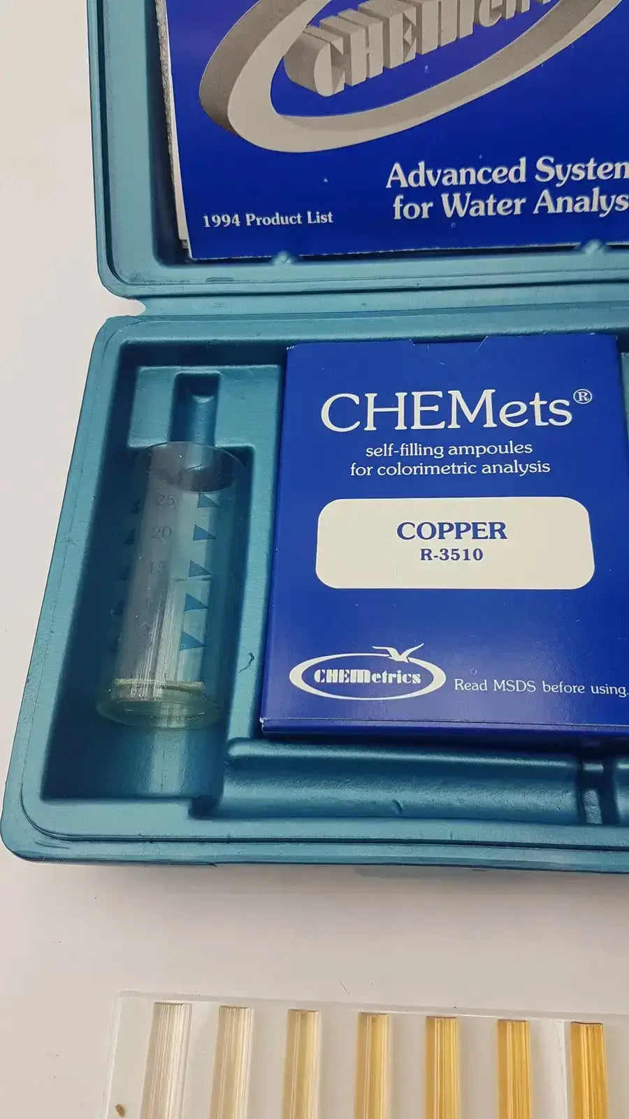 Chemetrics K-3510 Coloriimetric Copper Test Kit With C-3510 R-3510 - Colorimetric