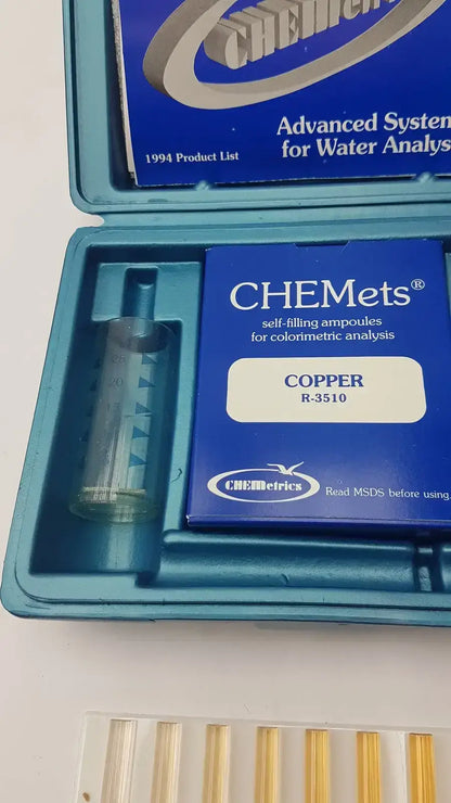 Chemetrics K-3510 Coloriimetric Copper Test Kit With C-3510 R-3510 - Colorimetric