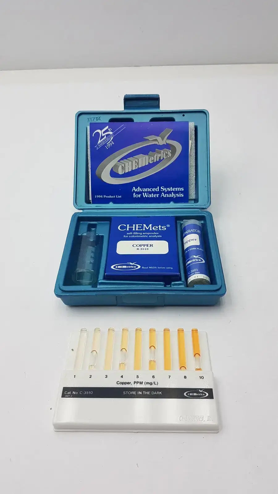 Chemetrics K-3510 Coloriimetric Copper Test Kit With C-3510 R-3510 - Colorimetric