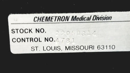 Chemetron Intermittent Vacuum Regulator 22050314