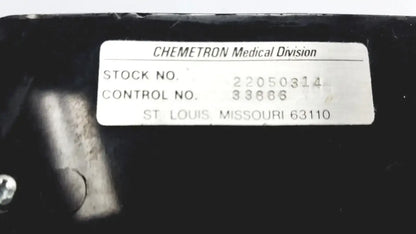 CHEMETRON Medical Division Intermittent Vacuum Regulator Stock# 22050314