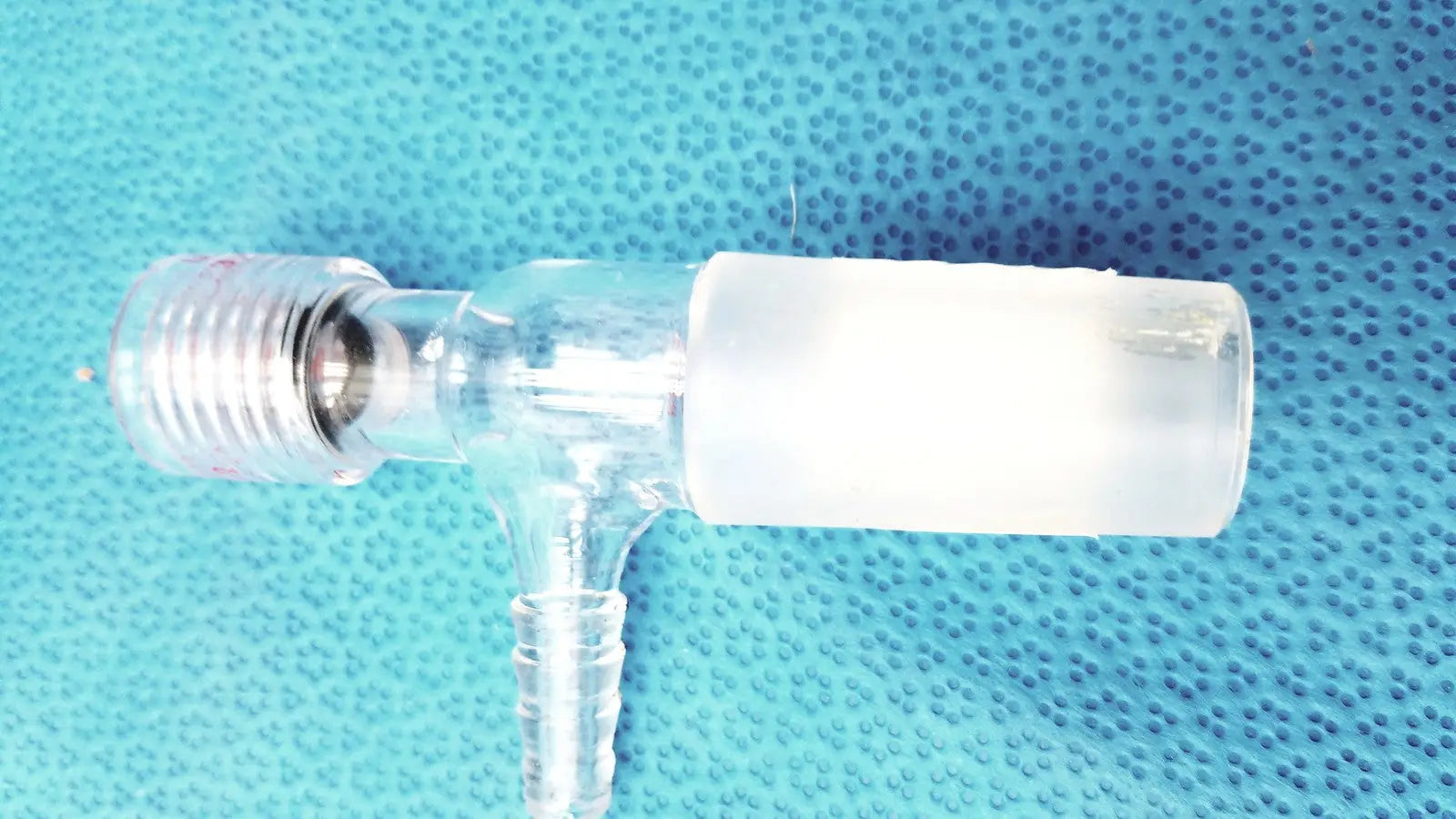 Chemglass Universal Inlet Adapter Chem-Thread w/ Hose Barb Lab Glassware