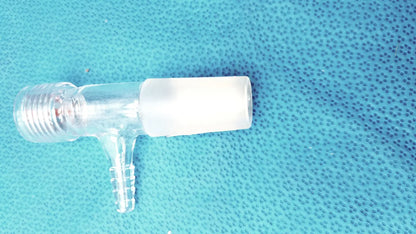 Chemglass Universal Inlet Adapter w/ Chem-Thread & Hose Barb – Lab Use - Laboratory Glassware
