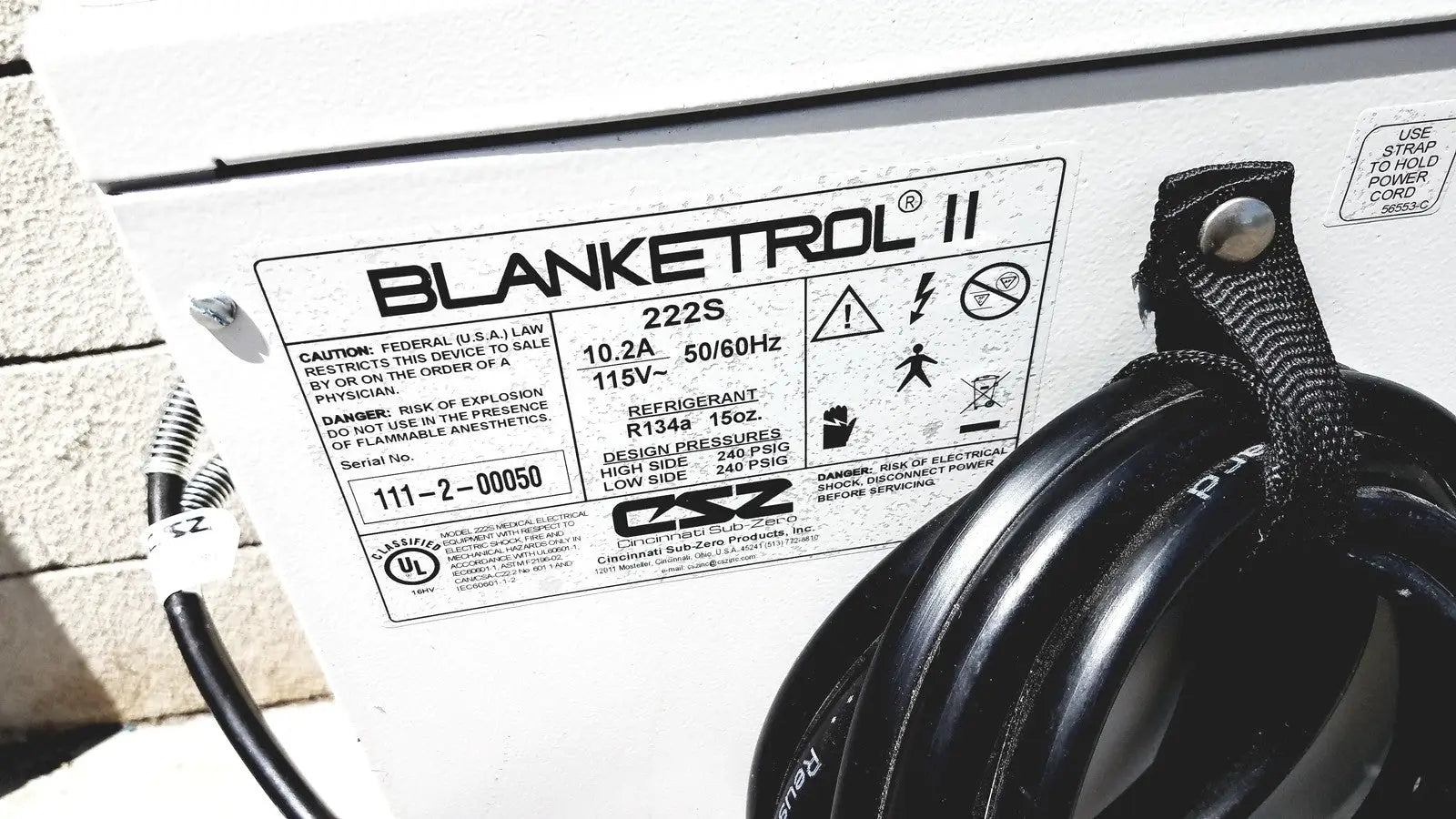 Cincinnati Sub-Zero CSZ Blanketrol II 222R Hyper/Hypothermia Unit