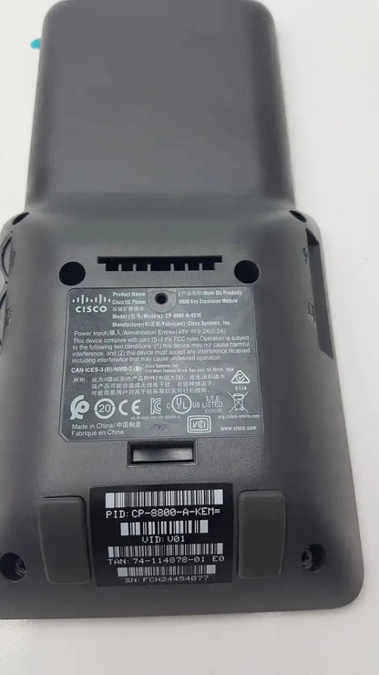 Black cisco 8800 series kem expansion module cp-8800-a-kem wireless phone base station for audio systems