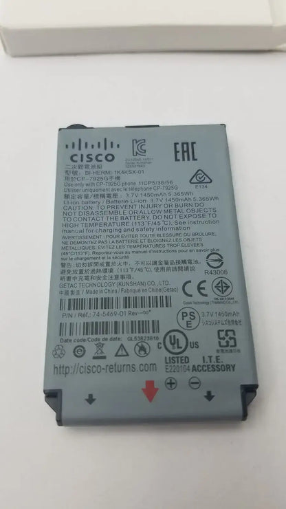 CISCO Battery BI-HERMI-1K4KSX-01 P/N 74-5469-01 1450mAh