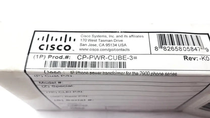 Cisco cp-pwr-cube-3 ip phone power supply for 7900 series with black compact design and reliable phone power delivery