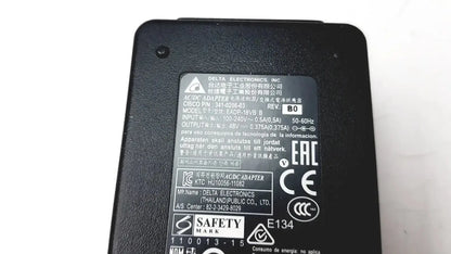 Black plastic delta electronics ac dc adapter with printed specifications for cisco ip phone power supply cp pwr cube 3