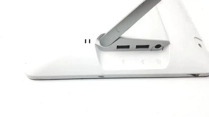 White Cisco PN 74-100411-03 B0 Touch 10 control panel with silver stand and usb ports shown for buy used medical equipment