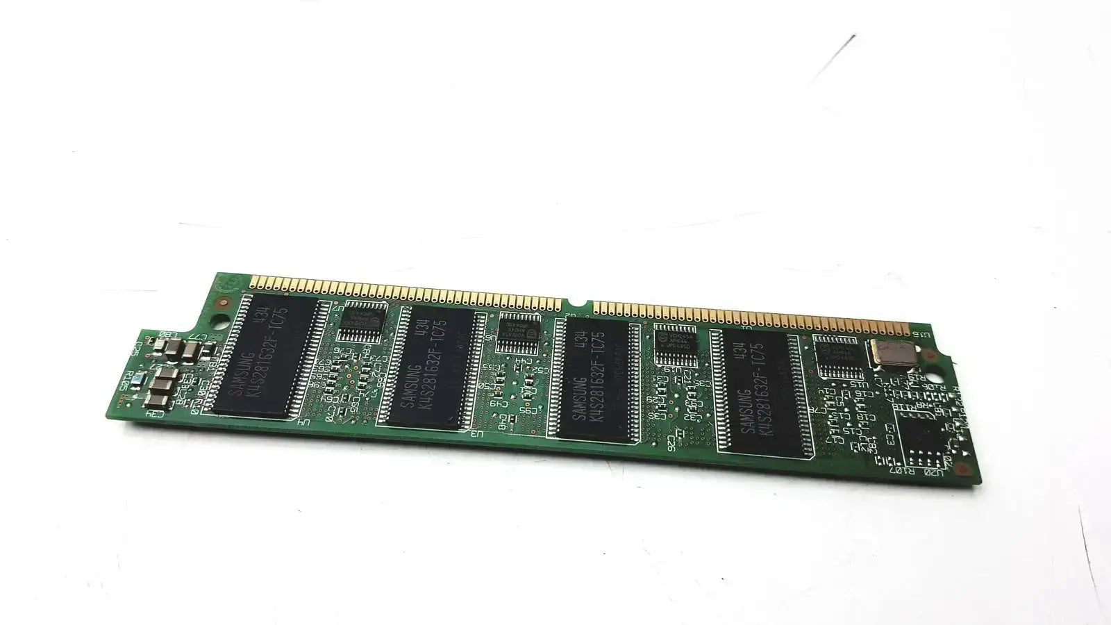 Cisco PVDM2-64 high density voice dsp module with green pcb, black integrated circuits, and gold contacts