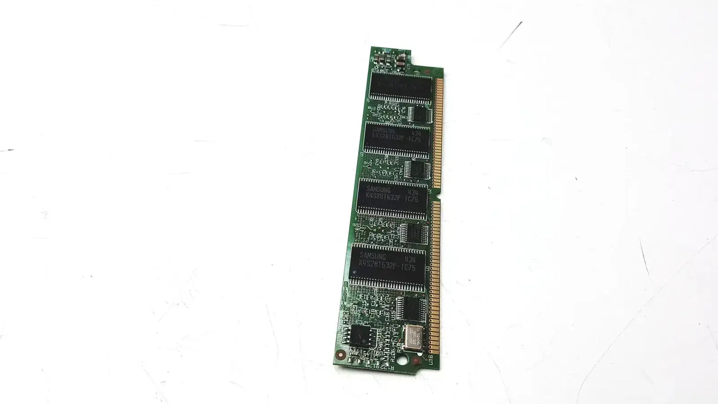 Green circuit board dsp module with black chips and gold contacts for cisco pvdm2-64 high density voice dsp module