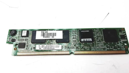 Green circuit board dsp module with black chips and gold contacts for cisco high density voice dsp module