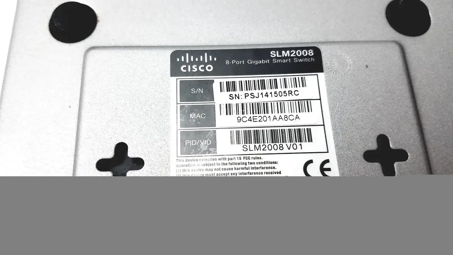 CISCO SLM2008 8-Port Gigabit 10/100/1000 Smart Switch PD - Network
