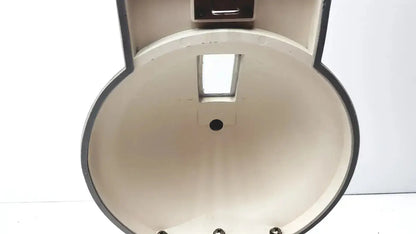 Cream-colored ceramic kiln with black rim and rectangular window for clay adams becton dickinson sero-fuge 2001 centrifuge