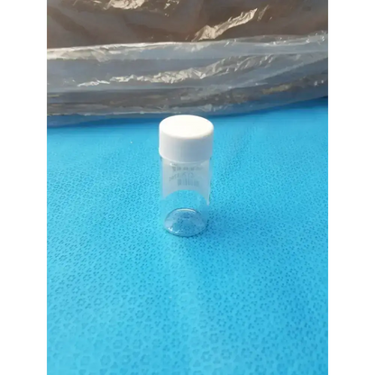 Clear PET Wide Mouth Packer Bottles with White Screw Top Cap - Lot of 64