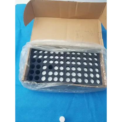Clear PET Wide Mouth Packer Bottles with White Screw Top Cap - Lot of 64