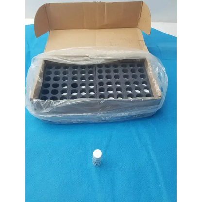 Clear PET Wide Mouth Packer Bottles with White Screw Top Cap - Lot of 64