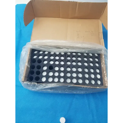 Clear PET Wide Mouth Packer Bottles with White Screw Top Cap - Lot of 64