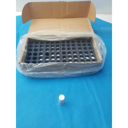 Clear PET Wide Mouth Packer Bottles with White Screw Top Cap - Lot of 64