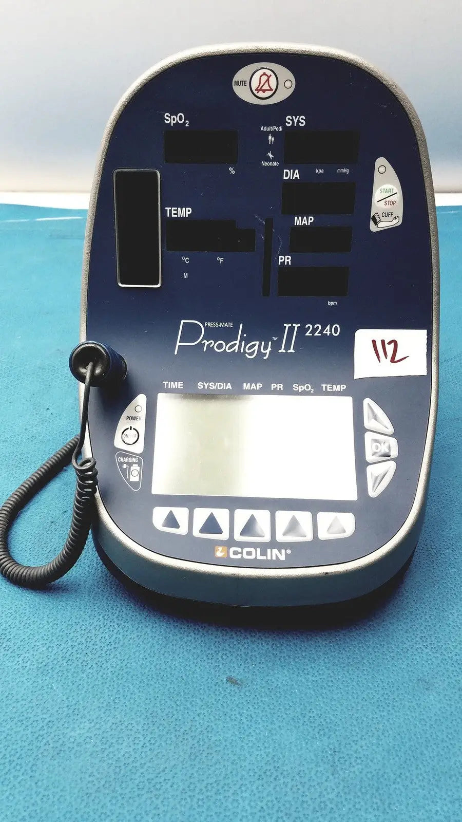 Colin Press-Mate Prodigy II 2240 Patient Monitor