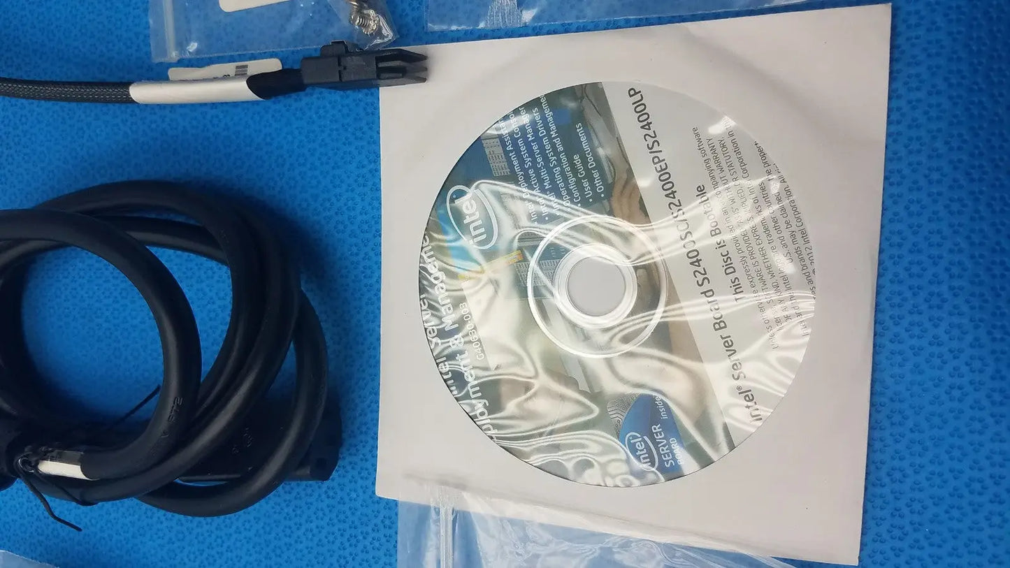 Computer/Server Accessories Kit – Cables Connectors Screws Software - Server Accessory