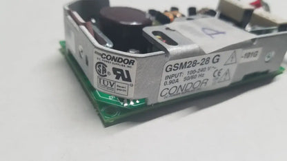 Condor 28 Volt 0.90 Amp DC Power Supply Model: GSM28-28G 100-240VAC Input