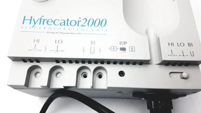 Conmed hyfrecator 2000 model 7-900-115 white electro surgical unit with teal control buttons used medical equipment for sale