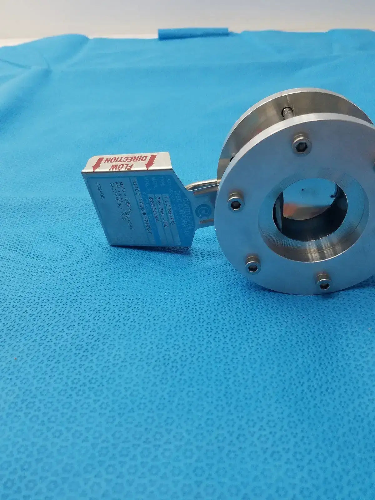 Continental Disc SOFIA Rupture Assembly 0.439 0.440 Burst Pressure Stainles