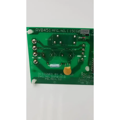 Control Board DWG NO 3AP01818 PB Rev S2 AVB451 MFG No 15CG02599