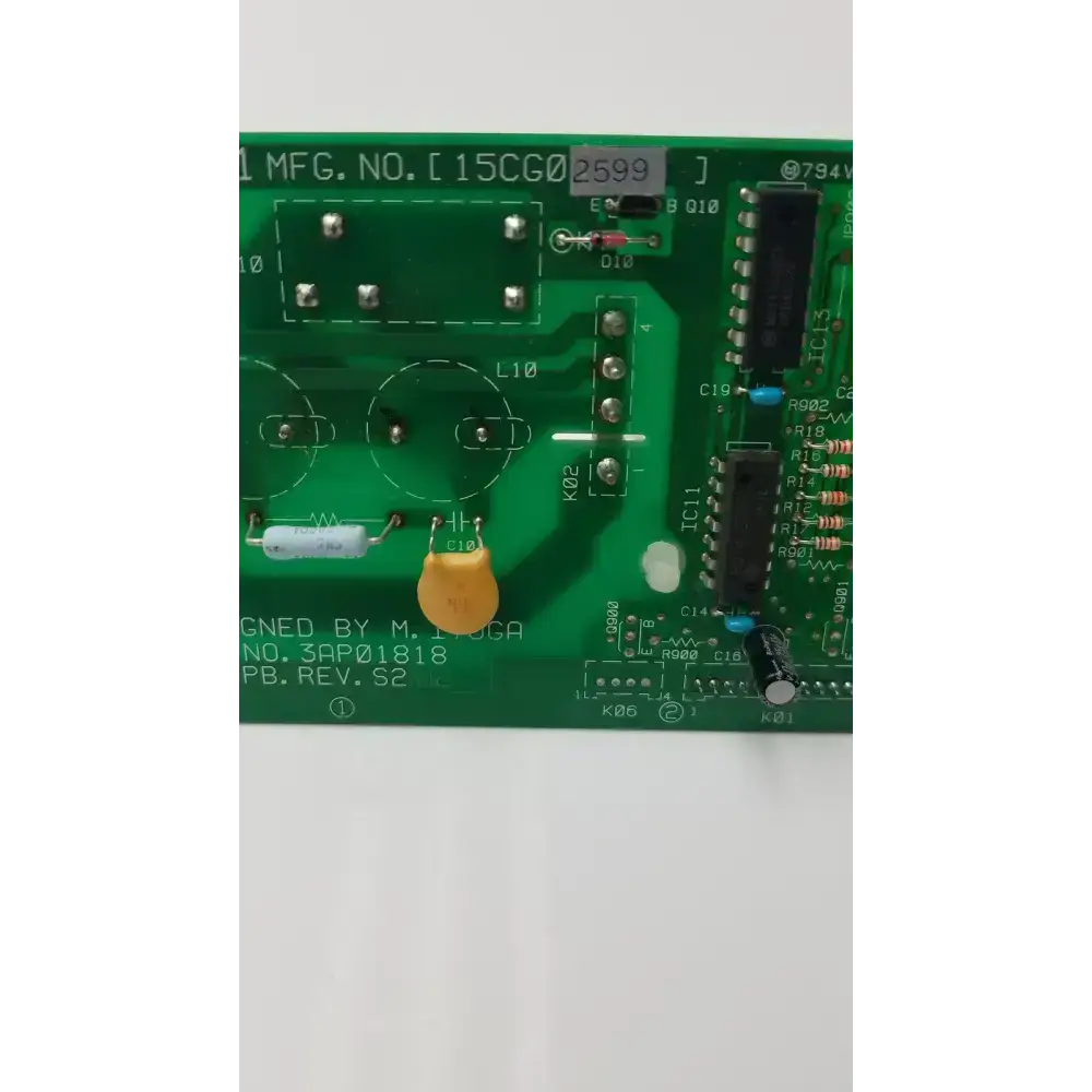 Control Board DWG NO 3AP01818 PB Rev S2 AVB451 MFG No 15CG02599