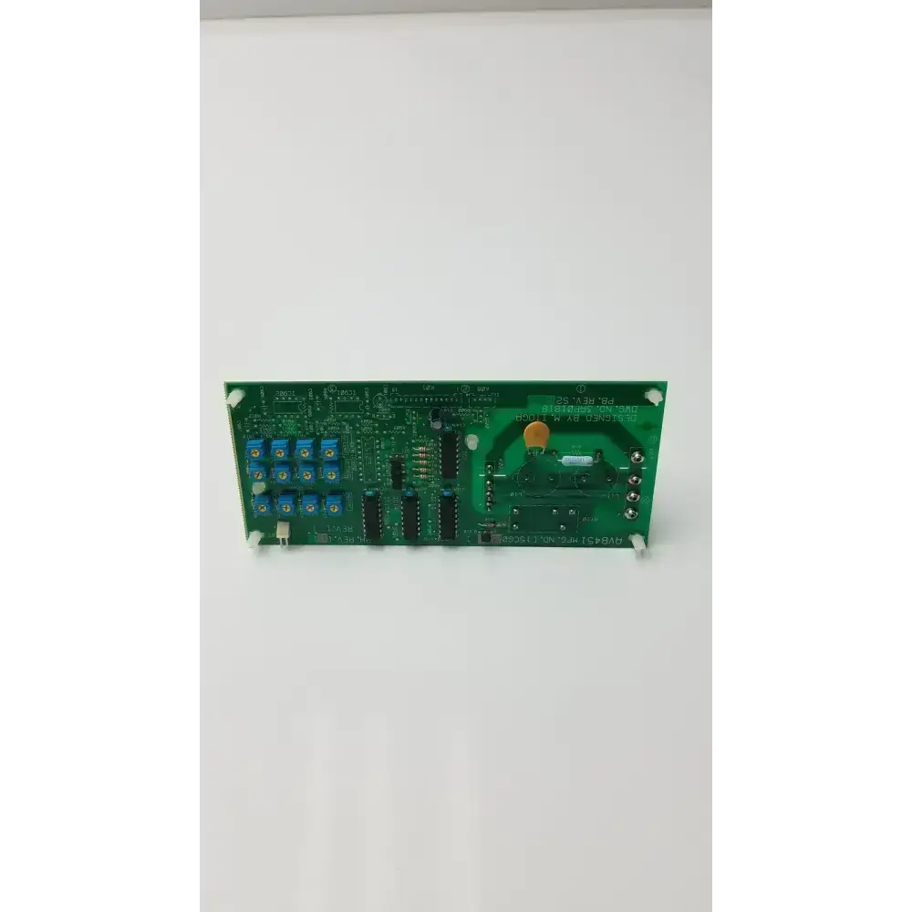Control Board DWG NO 3AP01818 PB Rev S2 AVB451 MFG No 15CG02599