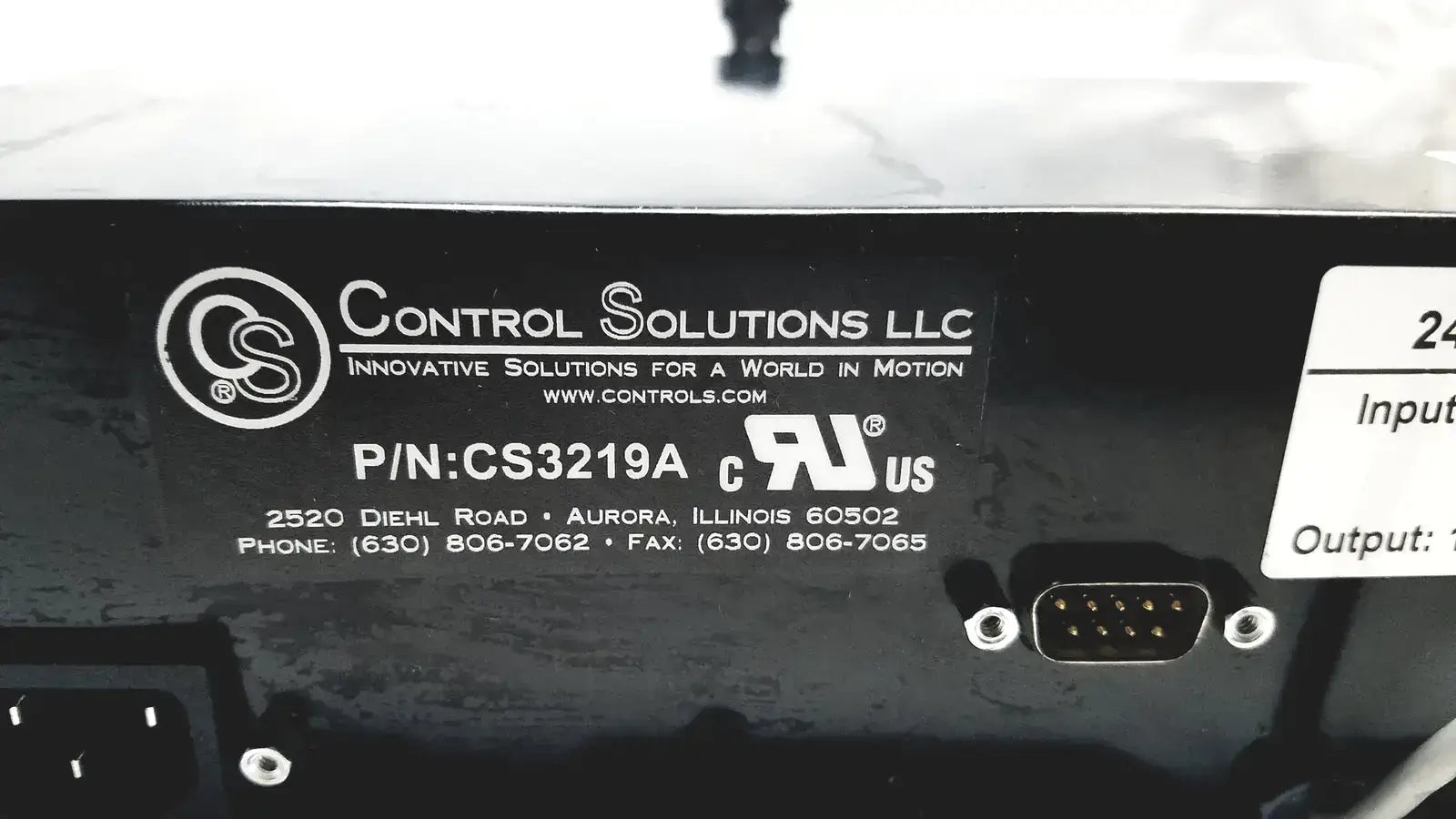 Control Solution CS3219A 24V Battery Charger 1028-010-859 Rev D