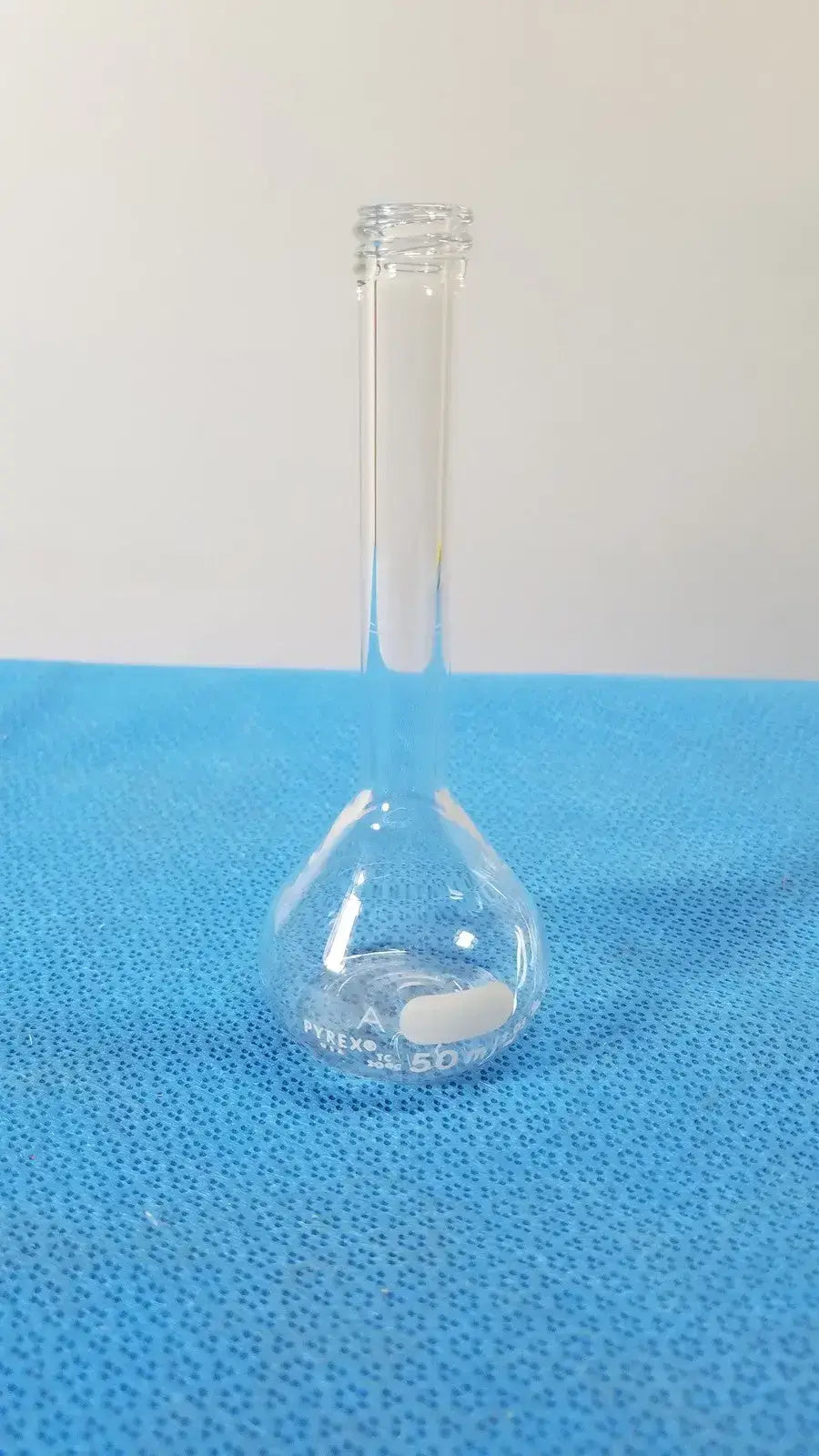 Corning Pyrex 50mL Volumetric Flask Class A Borosilicate Lab Glass