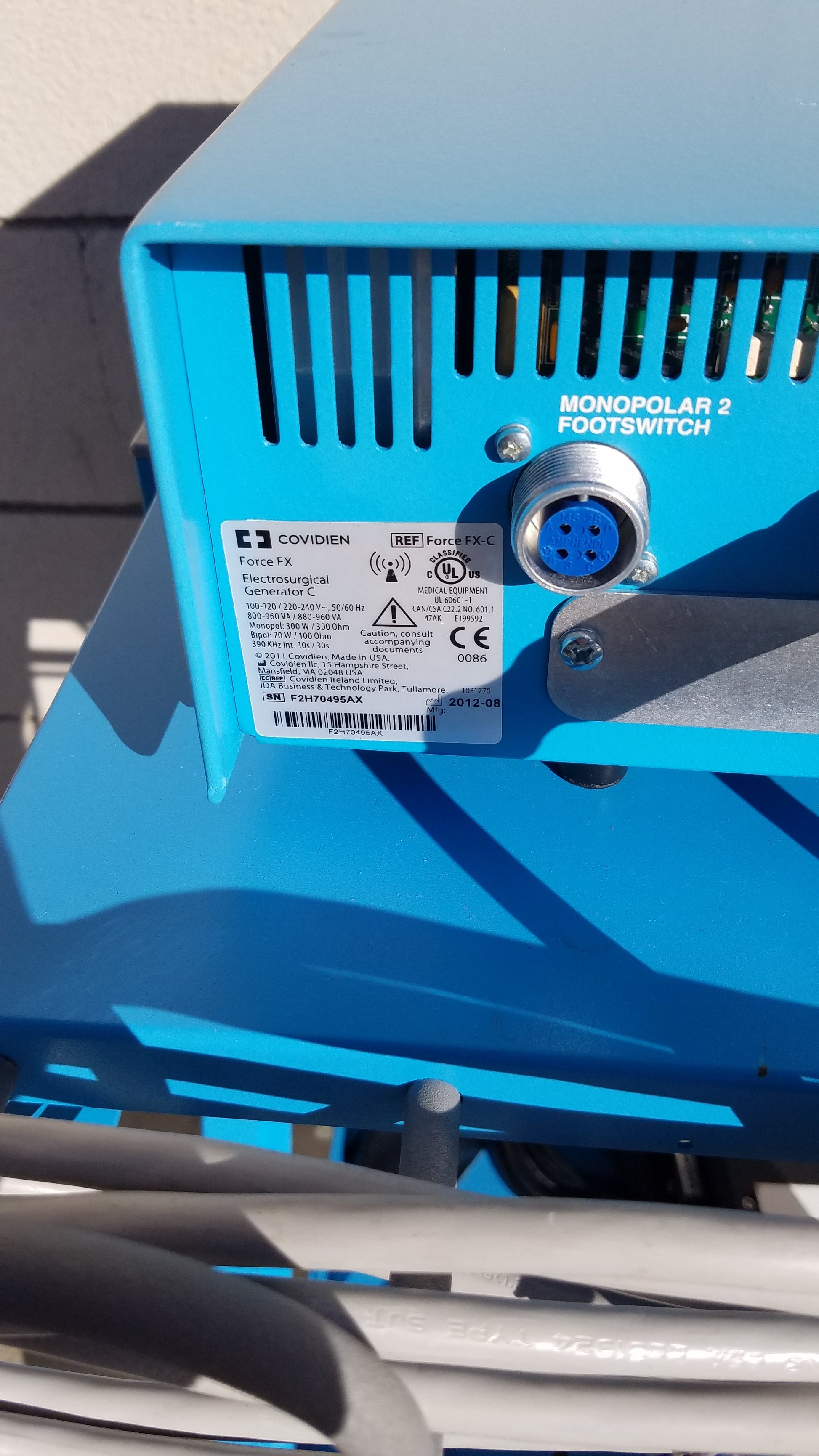 Covidien Force FX-C Electrosurgical Generator ESU With E6008 and Trolley - (ESU)