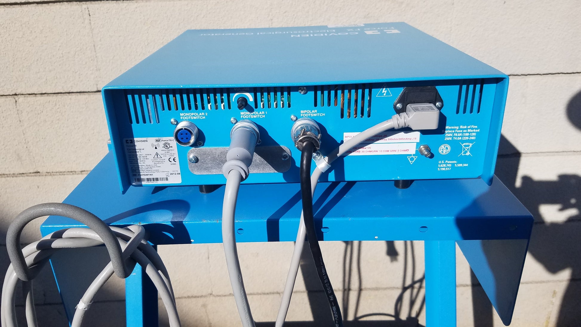 Covidien Force FX-C Electrosurgical Generator ESU with E6009 E6008 And Trolley - (ESU)