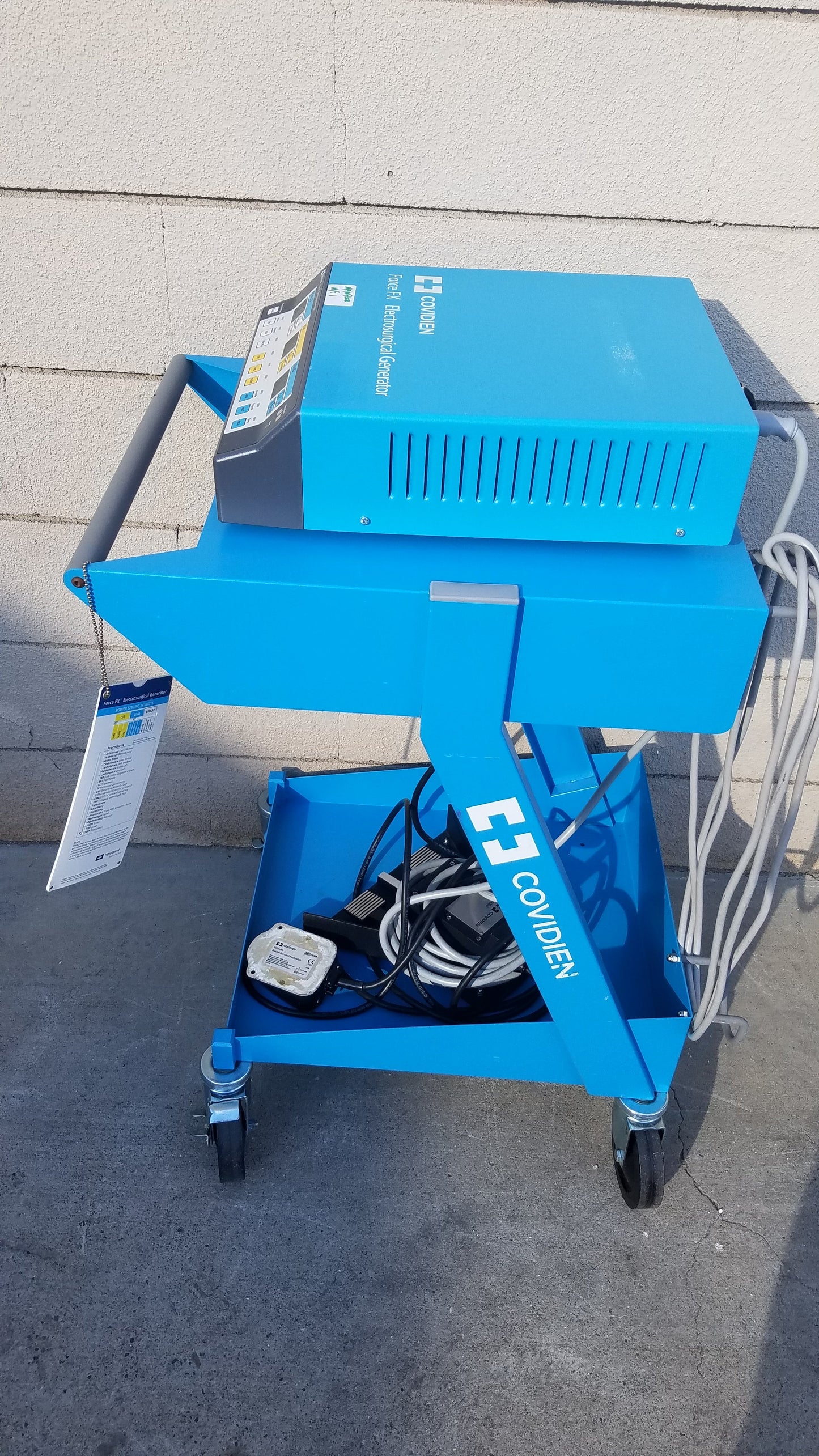 Covidien Force FX-C Electrosurgical Generator ESU with E6009 E6008 And Trolley - (ESU)