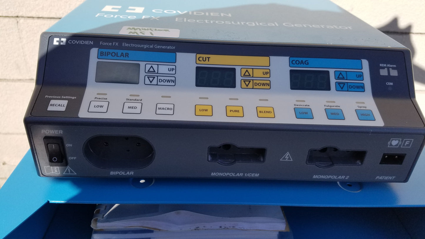 Covidien Force FX-C Electrosurgical Generator ESU with E6009 E6008 And Trolley - (ESU)