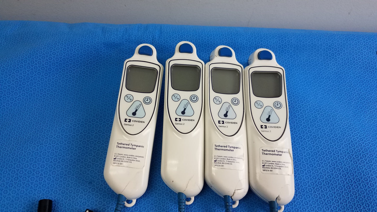 Covidien Genius 3 Tympanic Ear Thermometer with Wall Mount Base Lot of 4