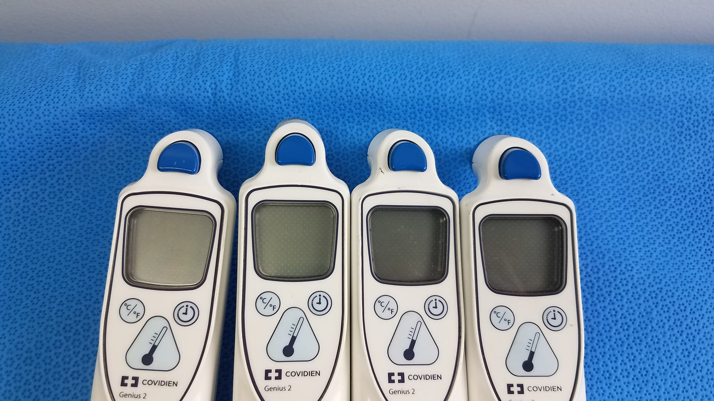 Covidien Genius 3 Tympanic Ear Thermometer with Wall Mount Base Lot of 4