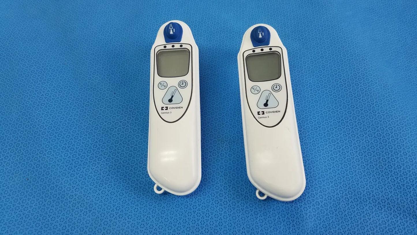 Covidien Genius 3 Tympanic Thermometer and Base SMF1116-001 - Lot of 2