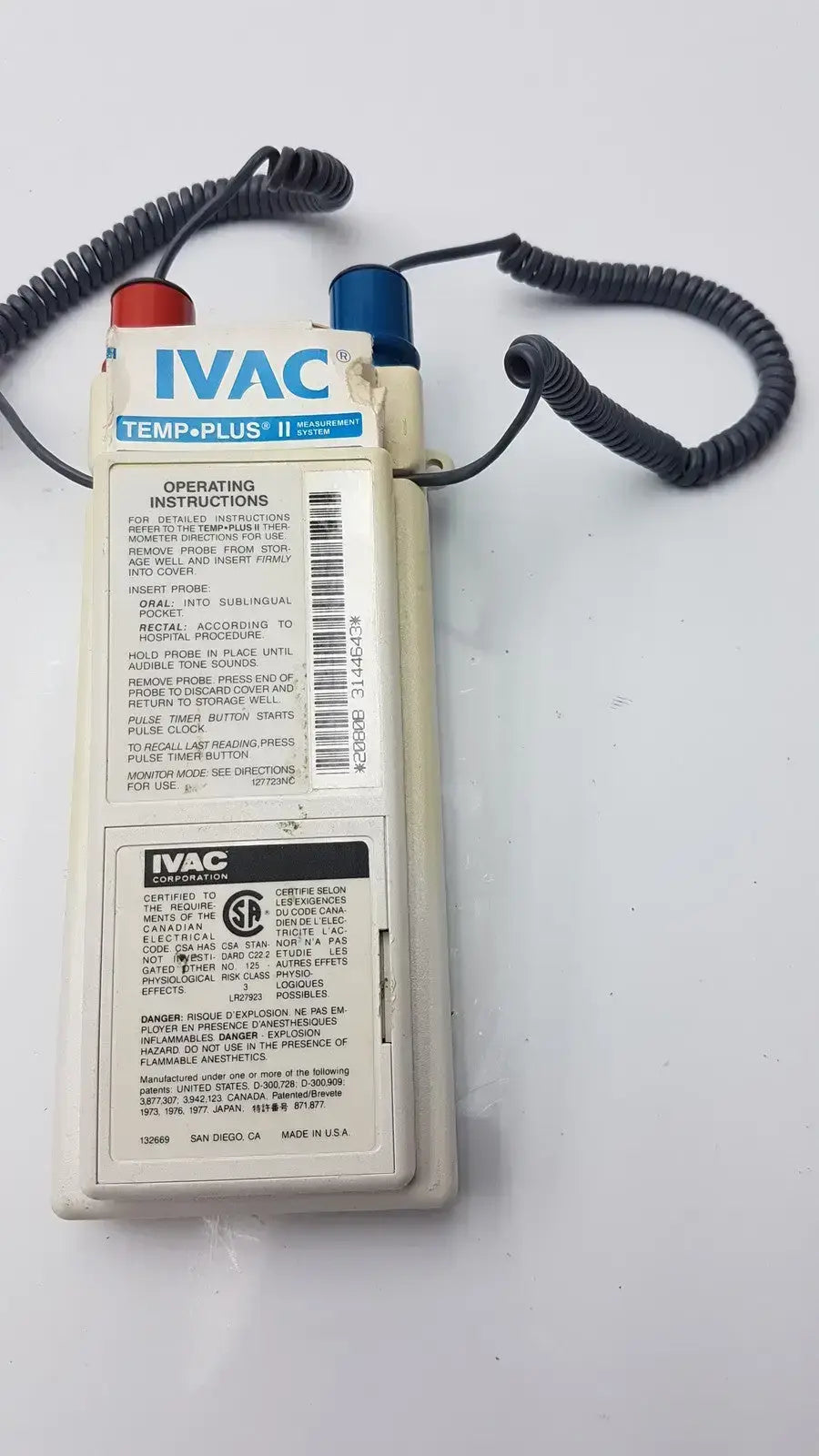 Covidien Genius 3 Tympanic Thermometer Ear Temperature Monitor SMF0611-00