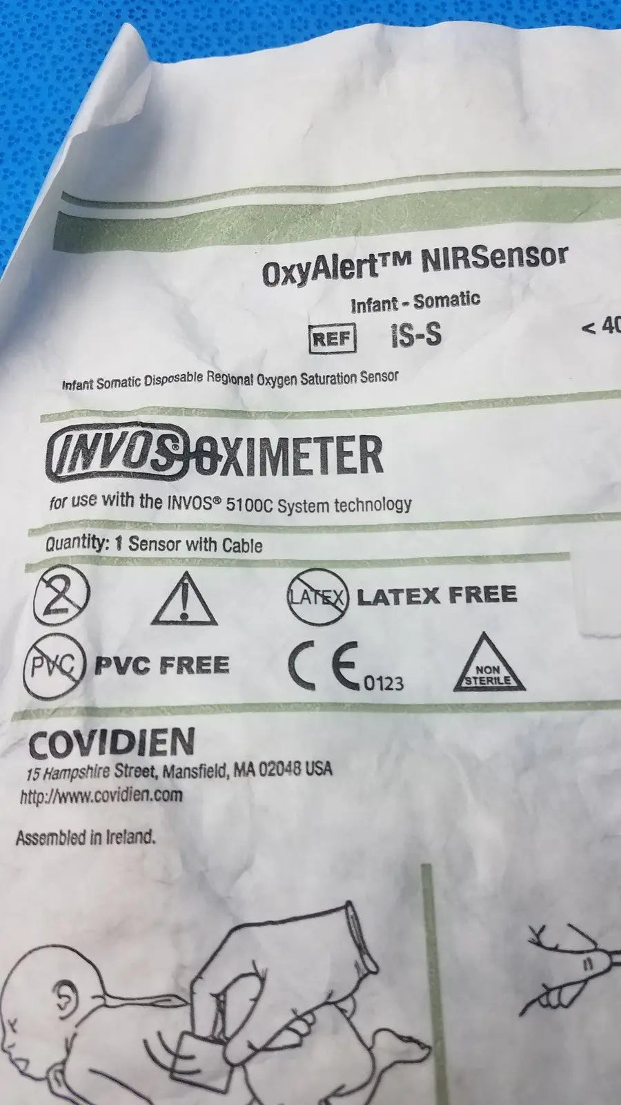 Covidien Infant Regional Saturation Sensor – 40 kg - used - Oximetry