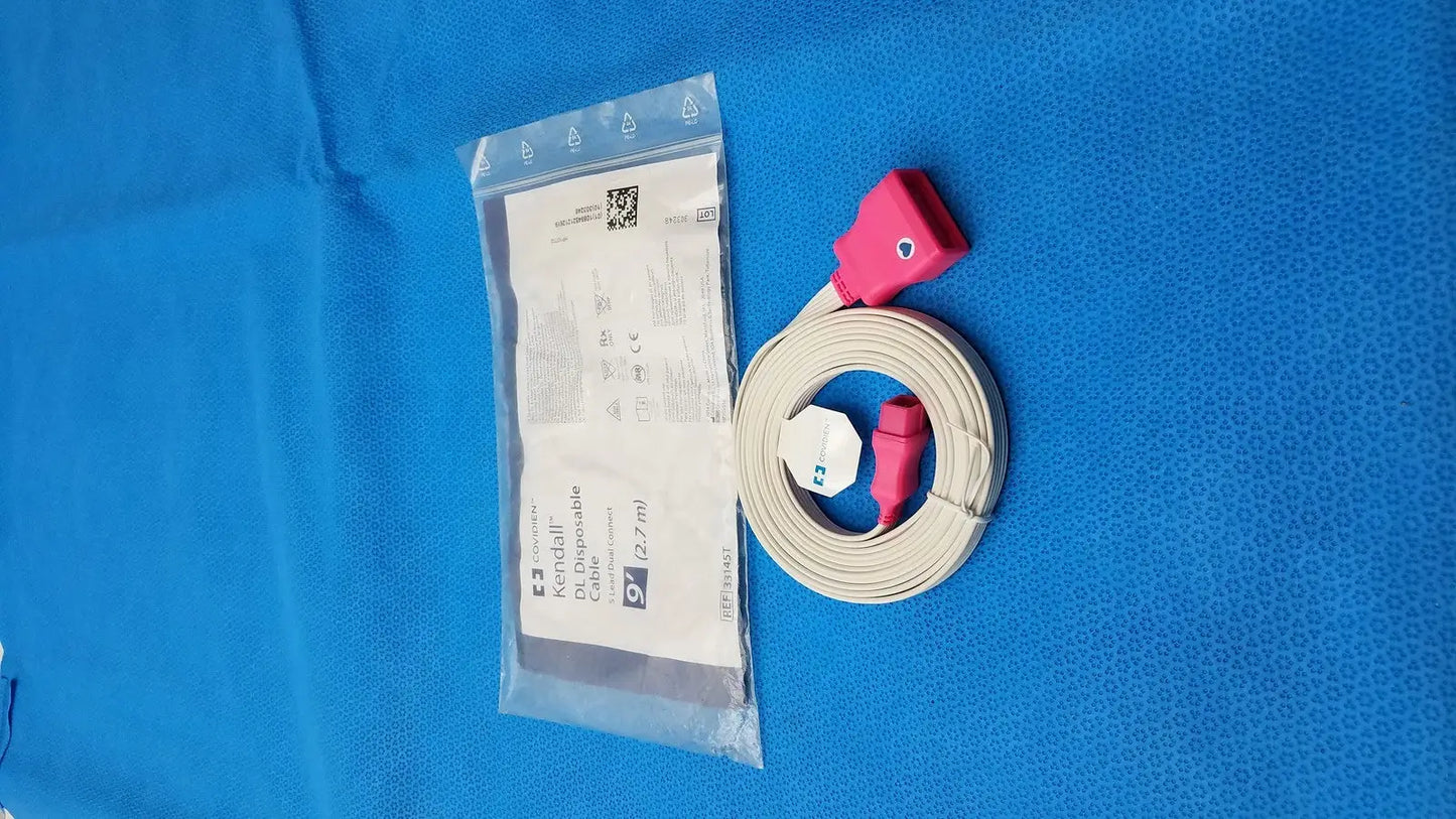 Covidien Kendall Disposable 5-Lead ECG Cable – Dual Connector 2.7m (9’)