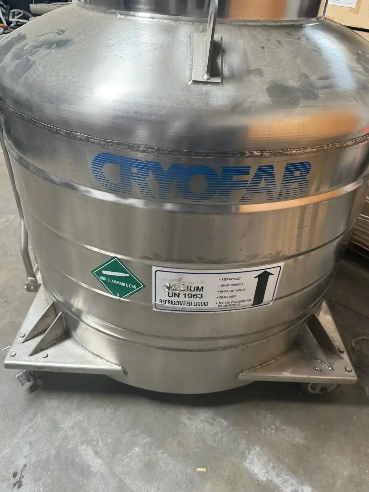 Cryofab Helium UN 1963 Non Magnetic Refrigerated Liquid - Medical Gas