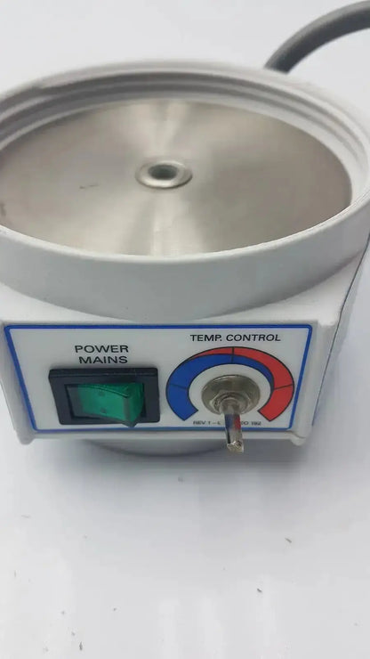 White plastic curaplex 301-p2001 humidifier heater p2001c with stainless steel rotor and control panel with temperature dial