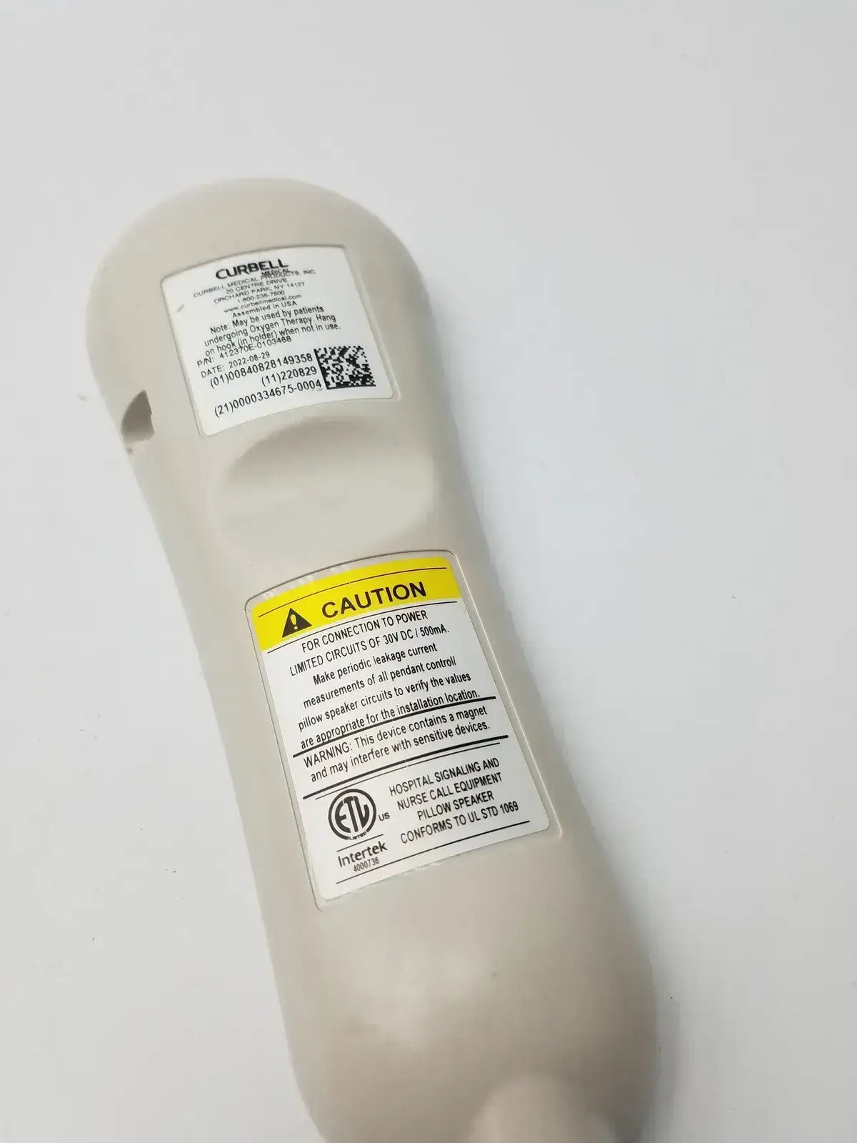 Curbell Getwell Network Nurse Call Remote P/N 4E370E-1013468
